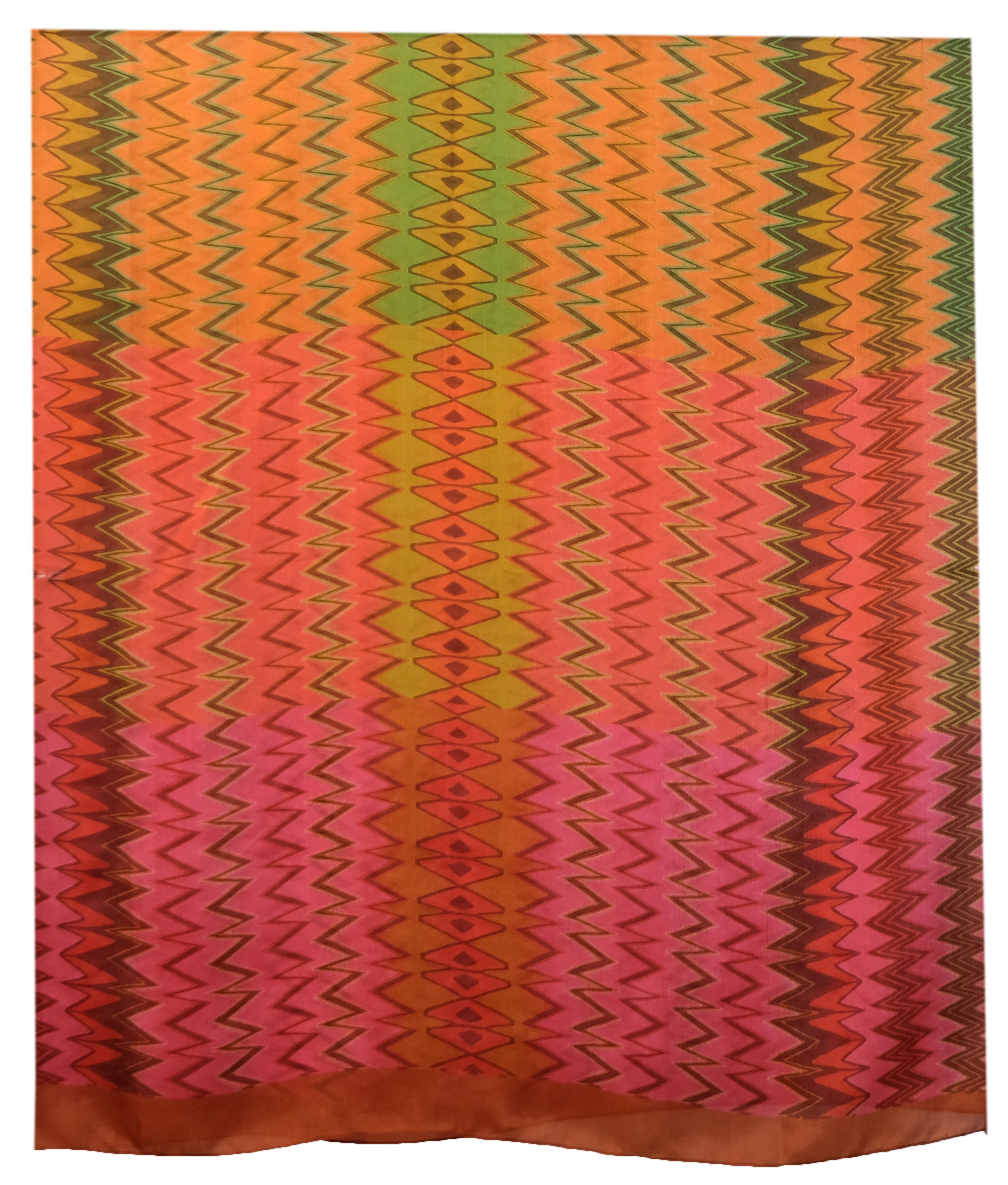 Red Zigzag Shawl – Bild 2
