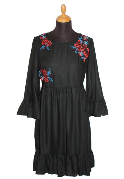 Mosskrepp-Kleid