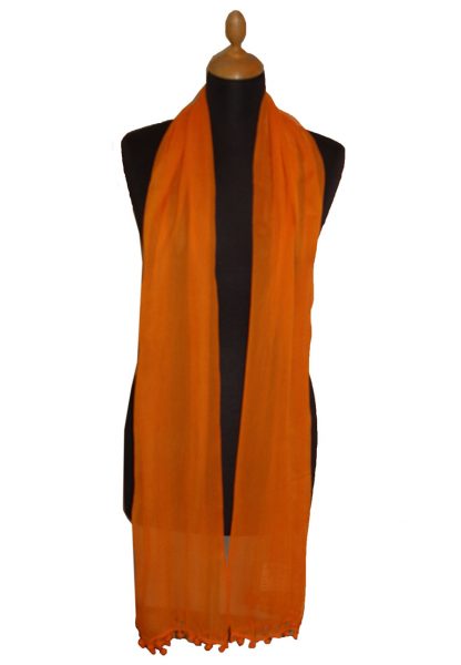Pompon Chiffon Schal – Bild 2