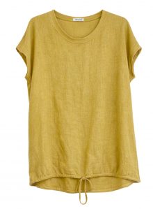 Korngelb Leinenbluse