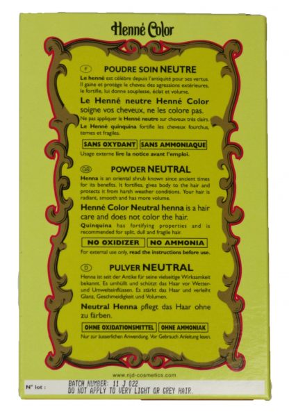 Henna Pulver Neutral – Bild 2