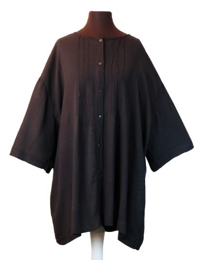 Krepp Buttonbluse – Bild 2