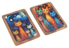 2er Set Katzenteller
